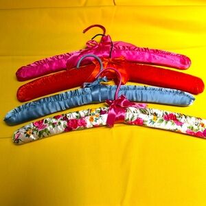 Colorful Satin Padded Hangers Set